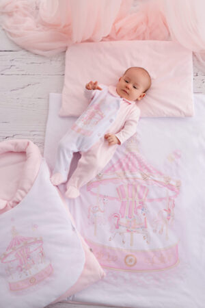 Pink Carousel Babygrow (3)